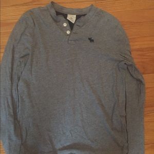 Abercrombie kids boys long sleeve Henley tee